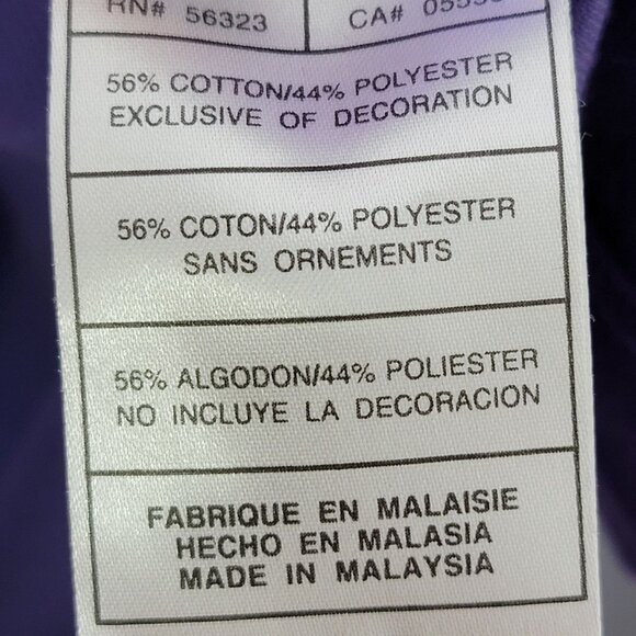 Nike Mens Purple Dri-Fit Golf Short Sleeve Polo Shirt Large - Picture 8 of 9